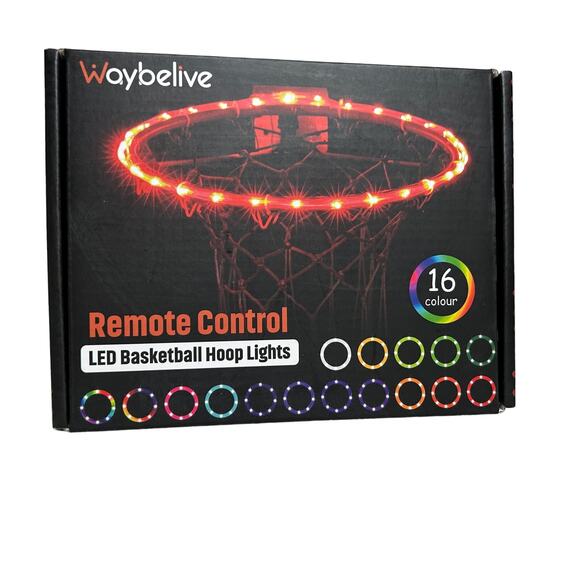 LED Basketball Hoop Lights with Remote Control New in Box - Picture 1 of 4